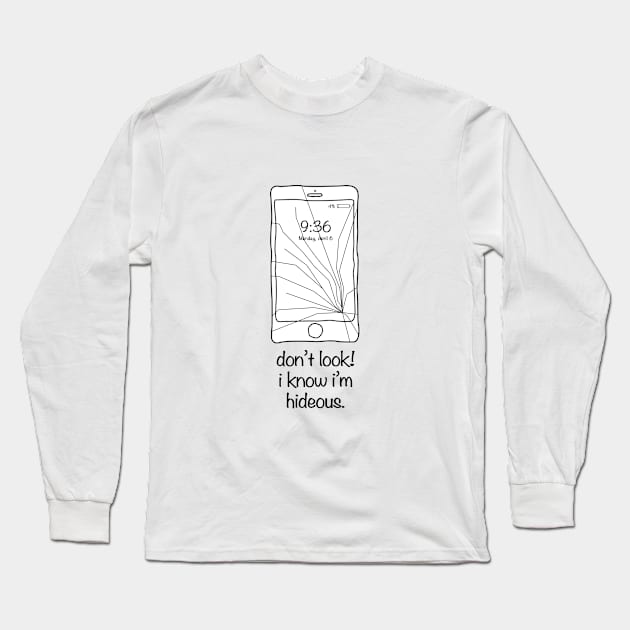 Cracked Phone Long Sleeve T-Shirt by RodGonzalez1